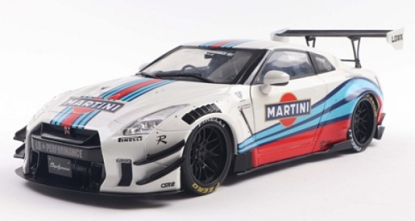421186563 Nissan GT-R (R35) LBWK Bodykit Type 2.0 2024 Martini 1:18